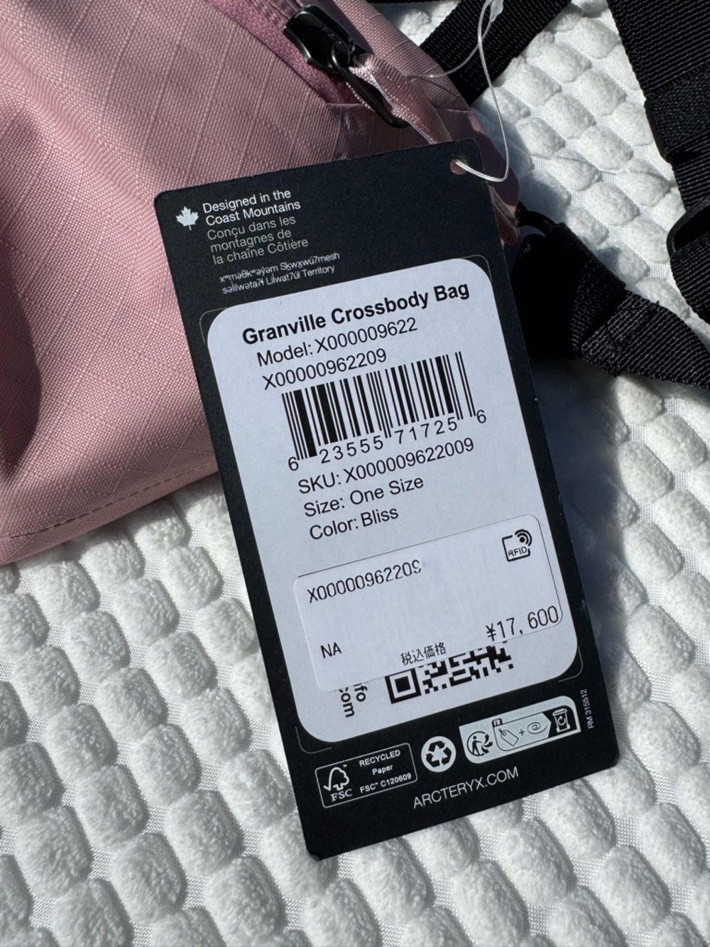 NEW NWT - Arc'teryx Granville Blush Pink Hip Fanny Pack Bag - Picture 3 of 10